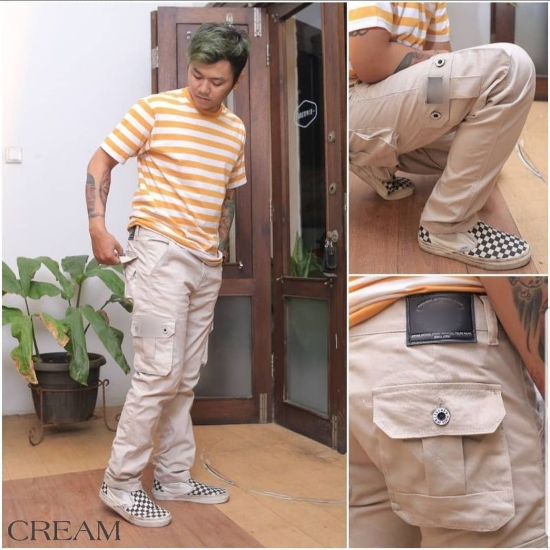 YANG LAGI HITS Celana cargo panjang pria premium distro Quality 100% size 27-38