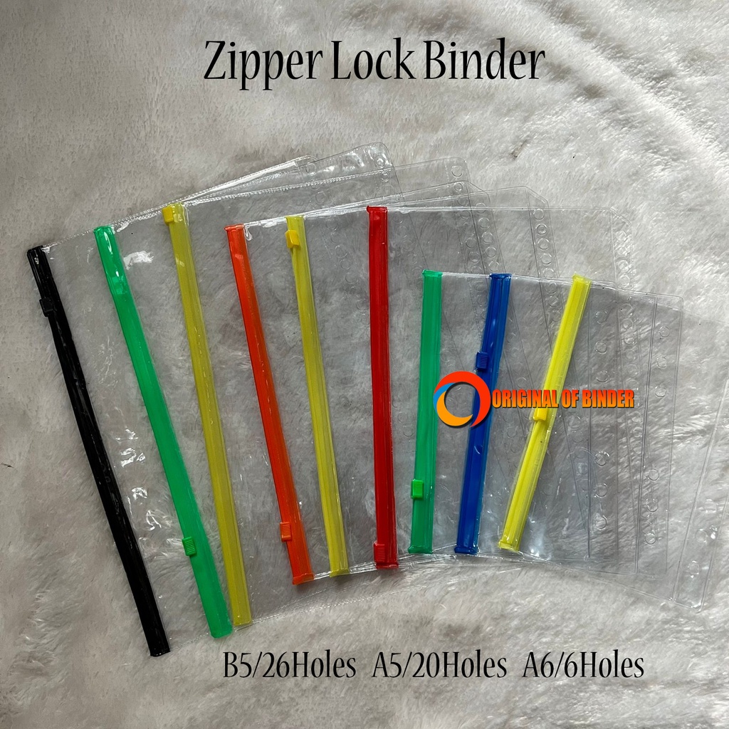 

ZIPPER ZIPLOCK BINDER A5 & B5 & A6
