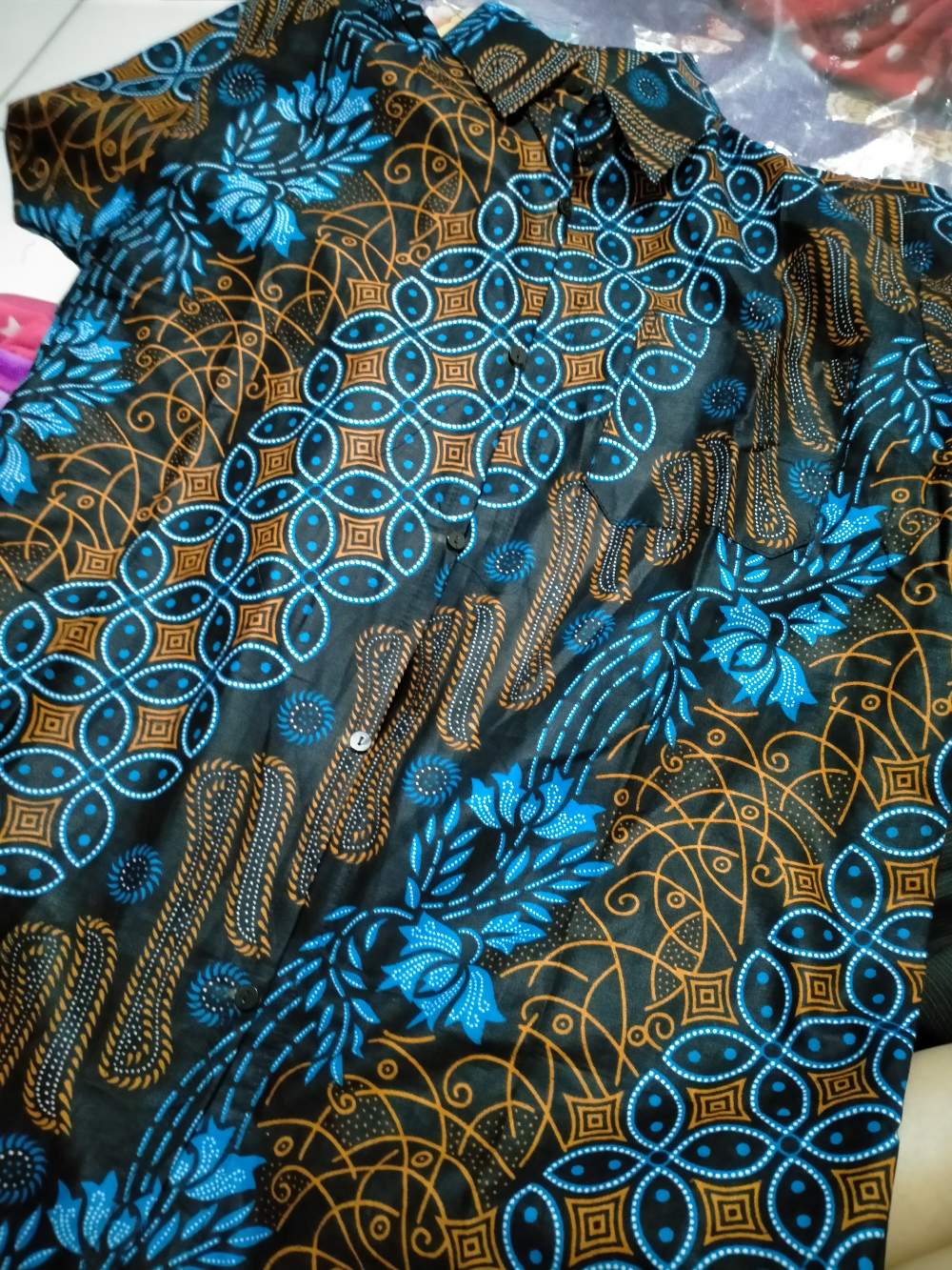 Bswart Batik Hrb026 Kenongo Hem Pendek Padi Pekalongan M L Xl Batik Pria Murah Modern Grosir