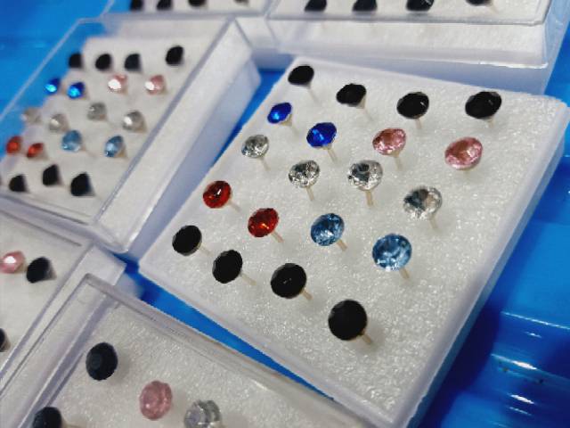 Anting plastik anting mainan isi 6pasang