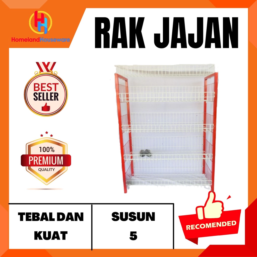 (SIAP KIRIM) RAK MINI MARKET/ RAK JAJAN/ RAK SUSUN 5/ RAK SNACK SUSUN 5