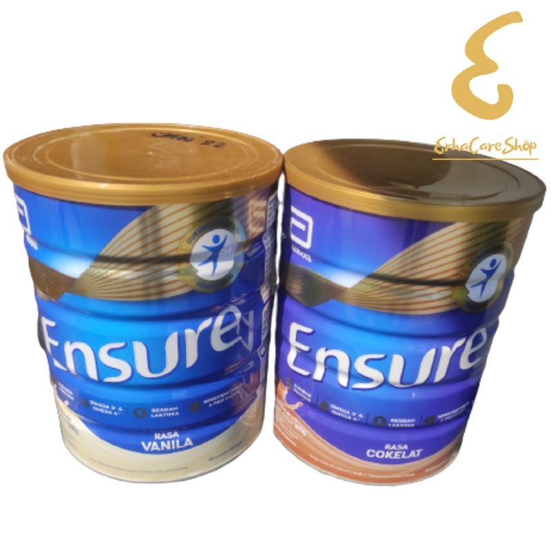 ENSURE Susu Nutrisi Dewasa Rendah Kalori Vanila/Coklat 900 gram