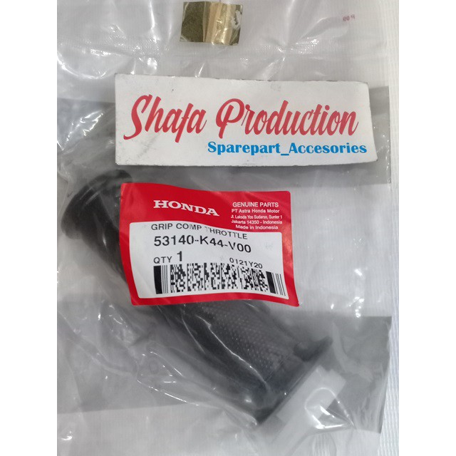 Grip Comp Throttle Slop Karet Stang Pipa Gas Kanan Beat Scoopy Pop Vario 125 150 53140 K44 V00 53140
