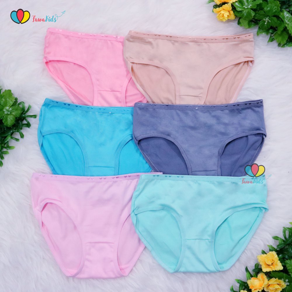  Celana  Dalam uk 8 10 Tahun ISI 6pcs Anak  Perempuan  