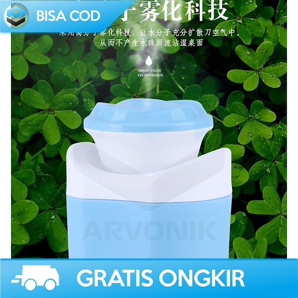 AIR HUMIDIFIER OIL DIFFUSER MOBIL TAFFWARE FLOWER 250ML ANTI RADIASI