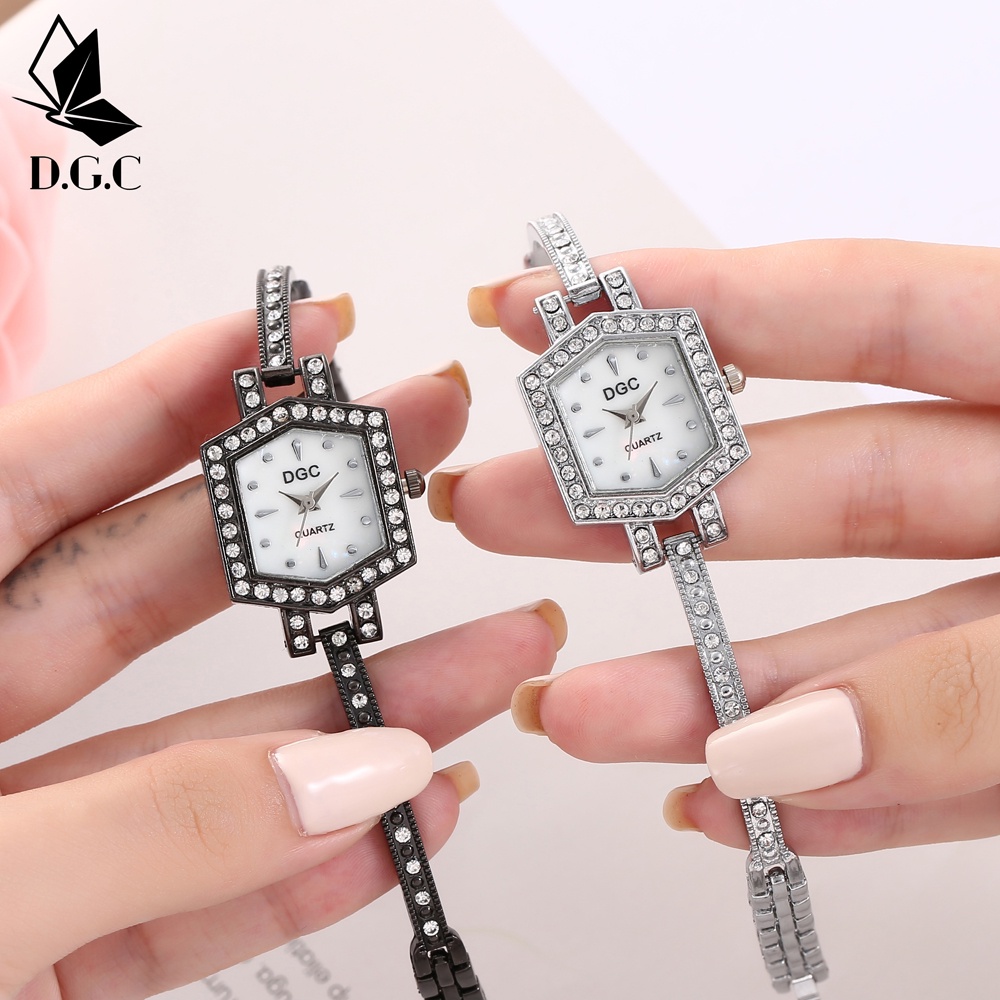 ✨DGC✨ Jam Tangan wanita rantai Jam Tangan Simple Casual Women Small Watch And High murah W231