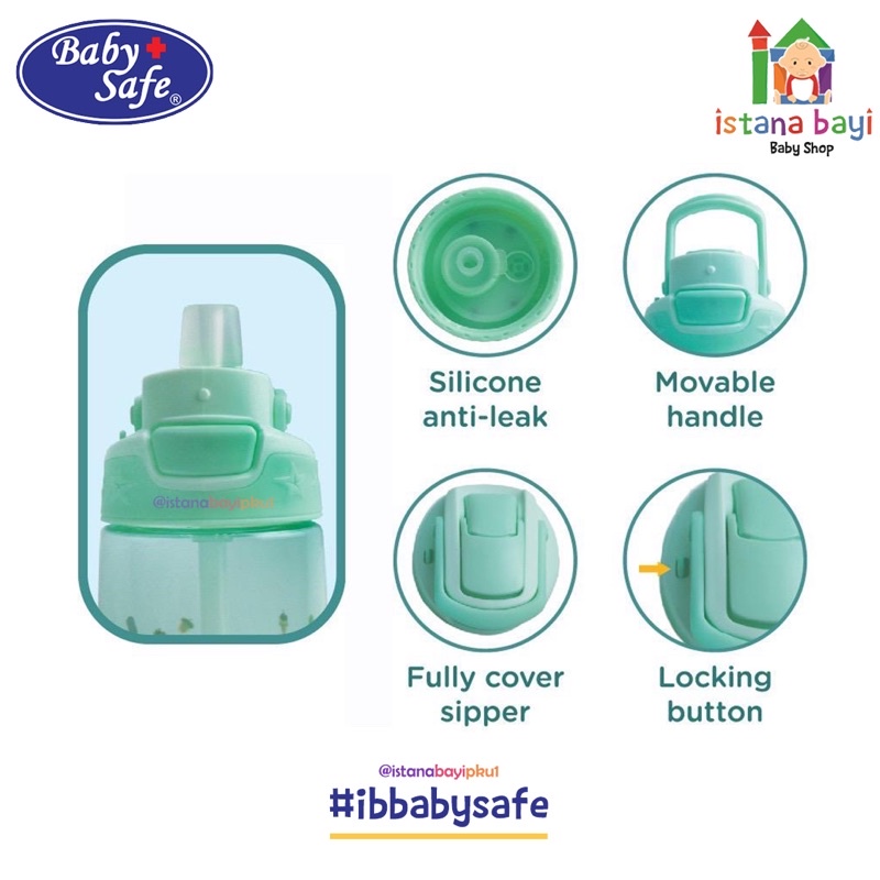 Baby Safe Tritan TRI03 Sipper Bottle 480 ml - botol minum anak