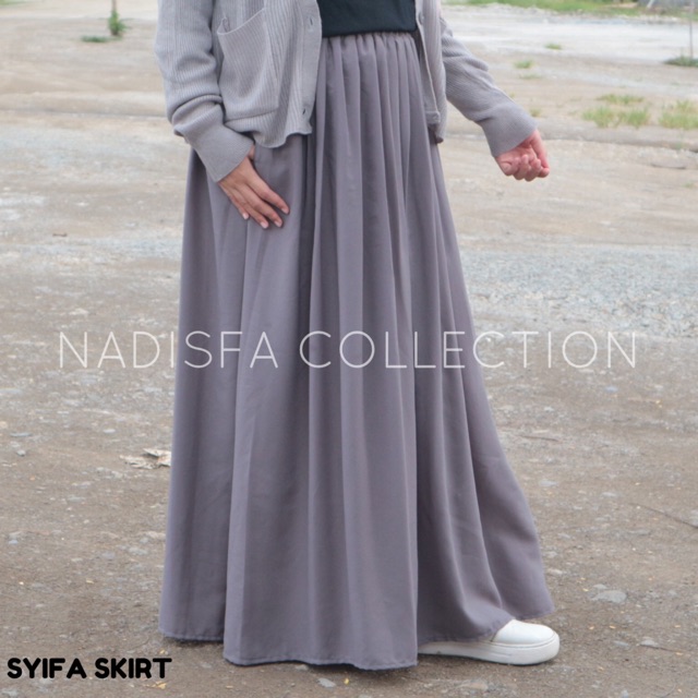 SYIFA SKIRT ROK PANJANG RAMPEL KECILk