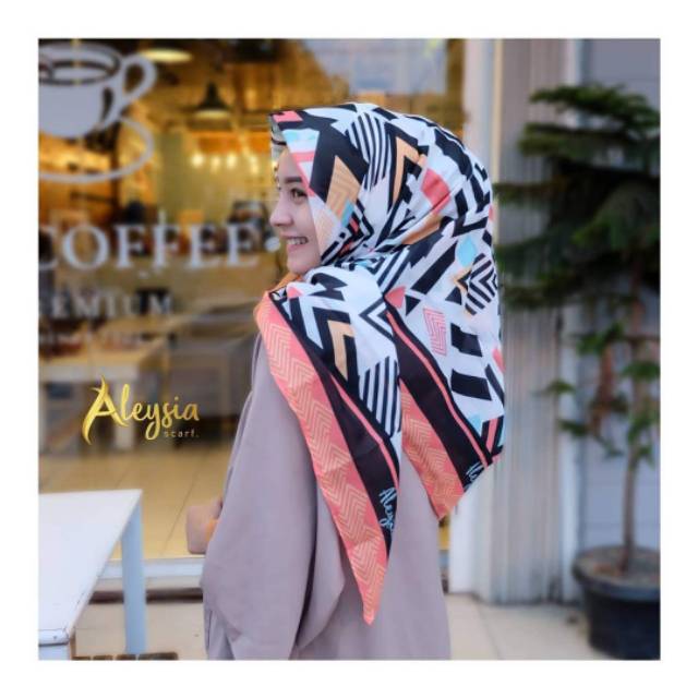 Aleysia no 91 hijab voal printed scarf