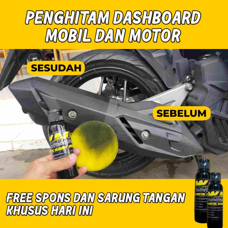 PENGHITAM BODY MOTOR MOBIL PERMANEN DASHBOARD [ TERLARIS ]