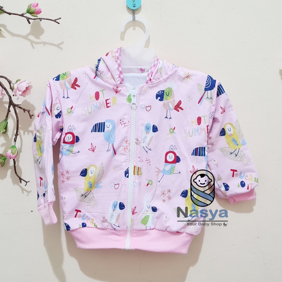 [SH-002] Jaket Bayi / Jaket Anak Keren-burung - pink