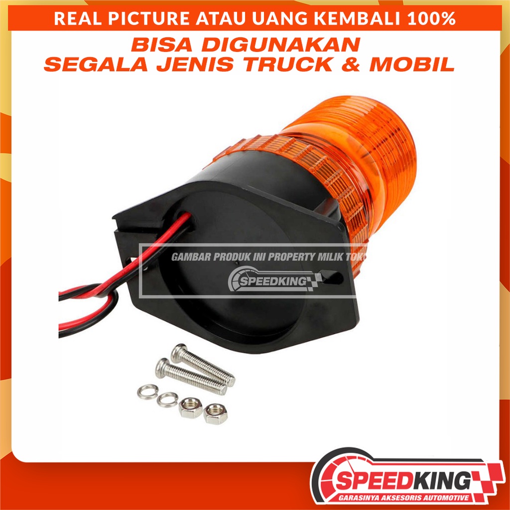 Lampu LED Variasi Aksesoris Rotary Rotari Rotator mobil Truck Truk 