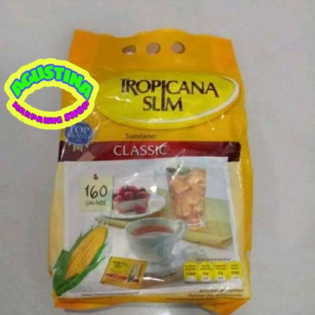 Gula Tropicana slim sweetener classic isi 160pcs