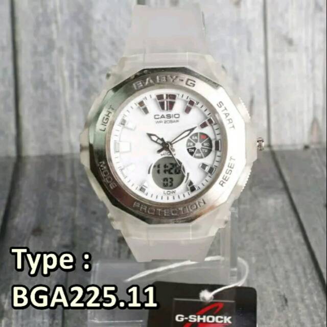 Casio Baby G Putih Transparan Analog Digital