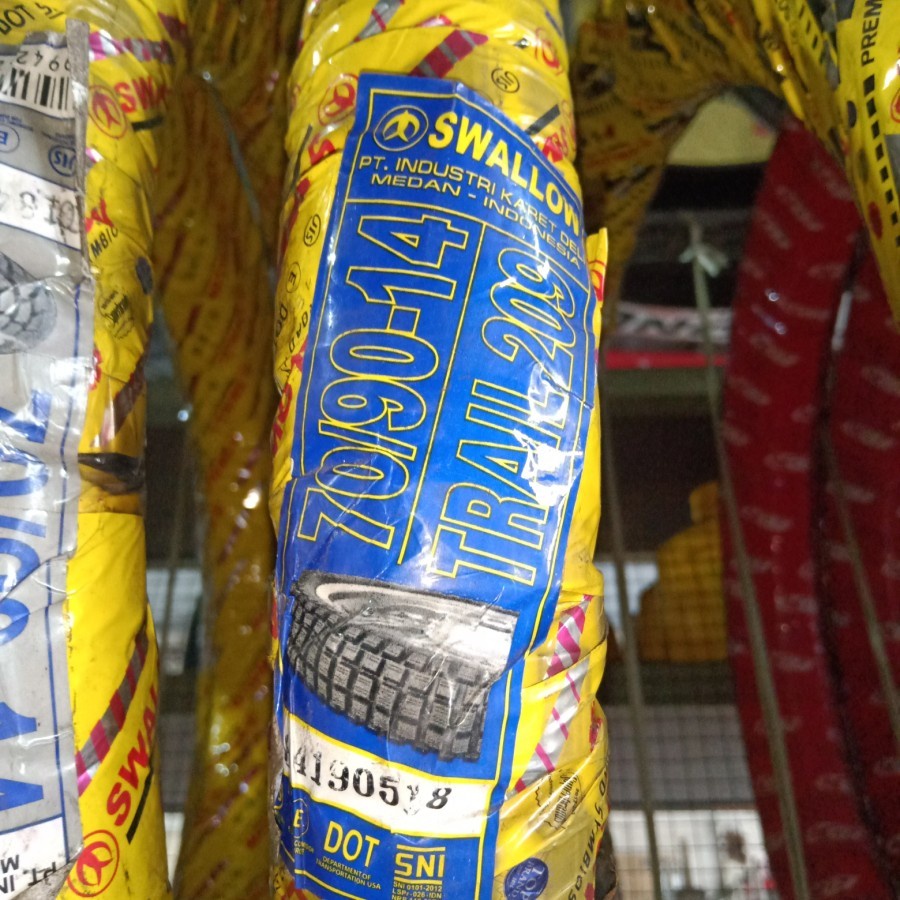 Ban Luar Motor Trail 14 Ban Swallow 70/90-14 S 209 Non Tubeless