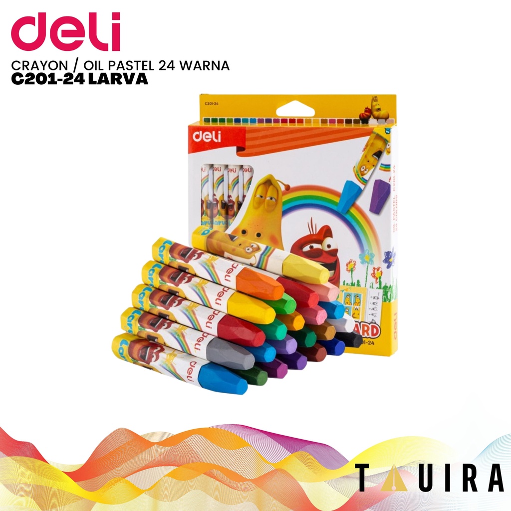 

CRAYON / OIL PASTEL 24 WARNA DELI C201-24 LARVA