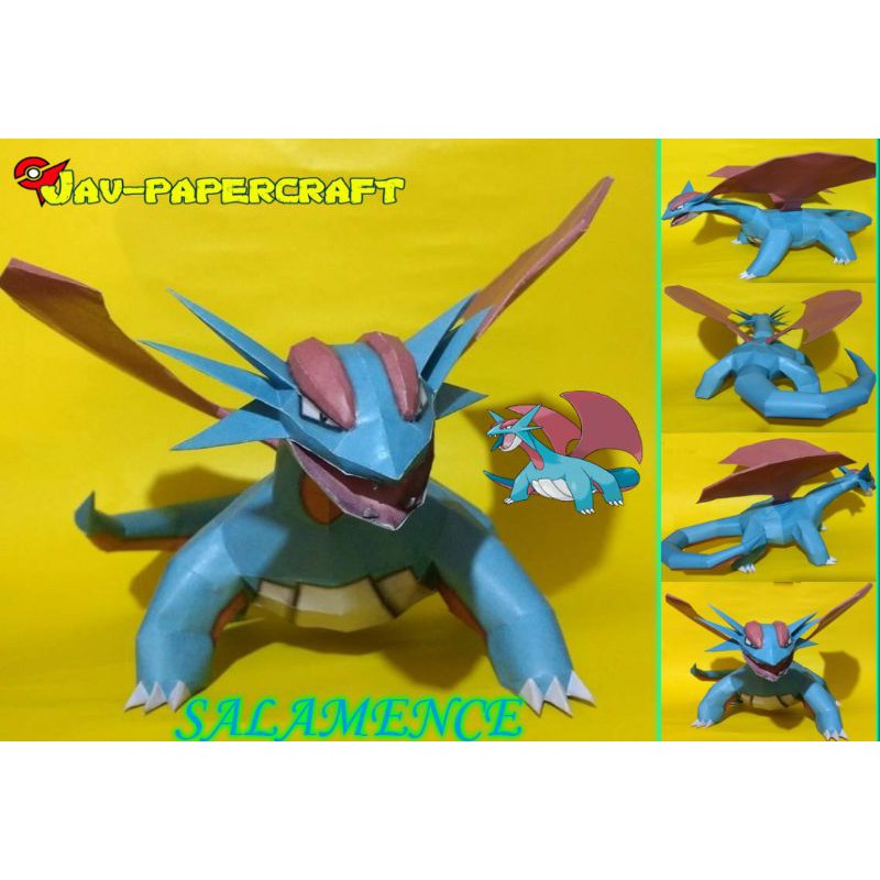 Pokemon Salamence v2 Papercraft