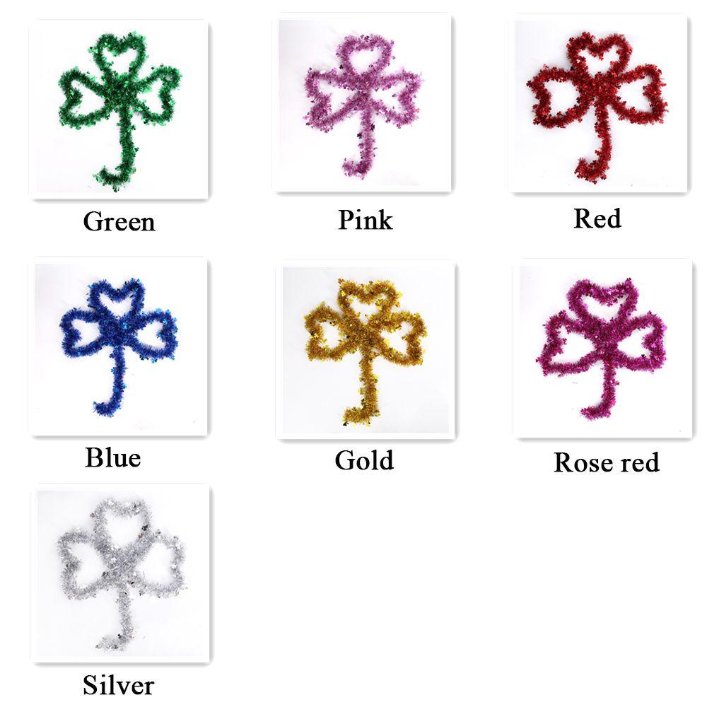 Solighter St. Patrick's Day Perlengkapan Pesta Liburan DIY Dekorasi Clover Strip Warna Dekorasi Festival Irlandia