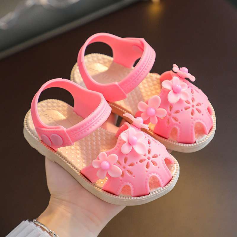 HappyOliver THREE SUNFLOWER 668 Sandal Anak Perempuan Bahan Karet Model Lucu 2-6 Tahun