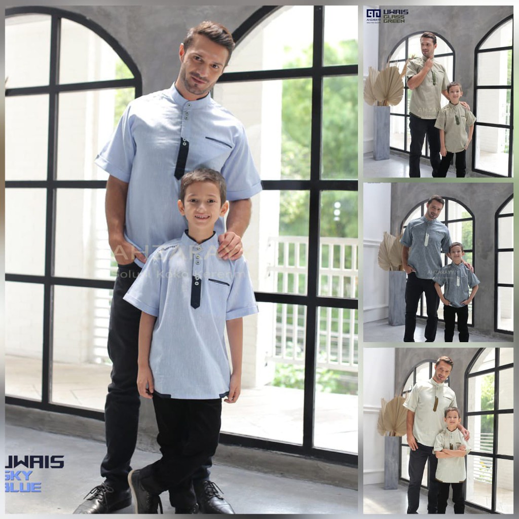 Koko Uwais Couple original Ahzarayy / Kemko Couple Ayah Anak Ori Ahzarayy