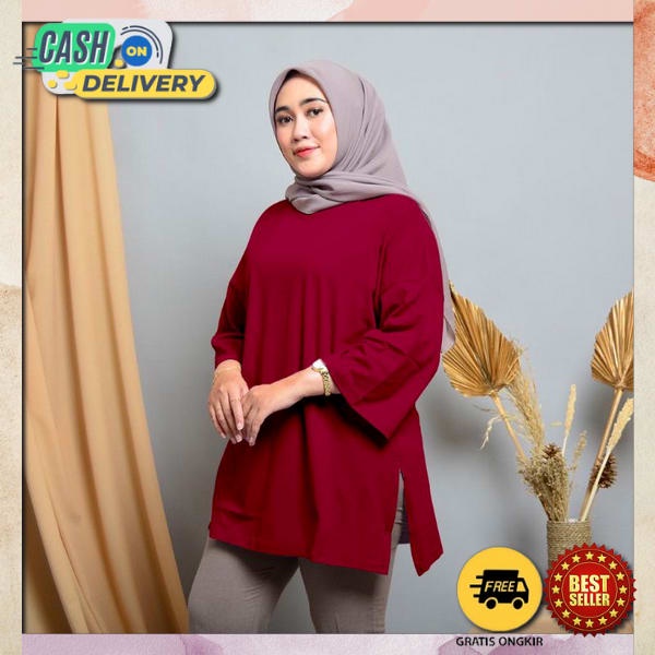 Zanzea Kemeja Tunik Polos Terkini Putih Shakila Bottega Foto Asli Real Kemeja Wanita Oversize Linen 