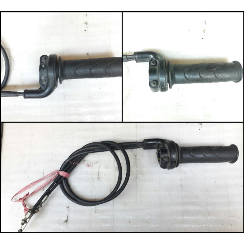 Selongsong Hand Grip Spat Rumah Kabel Gas Honda Supra X 125 FI Injeksi Asli Ori Original AHM Copotan