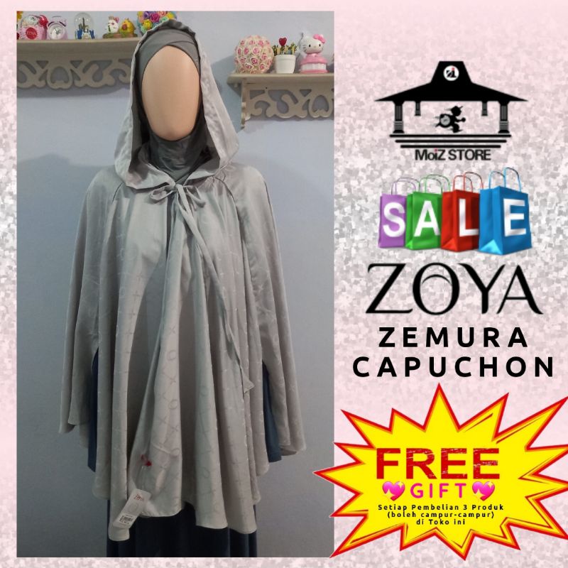 Zoya Zemura Capuchon Mukena Travel Trevel Traveling Travelling Treveling Trevelling Jilbab Instan Mu