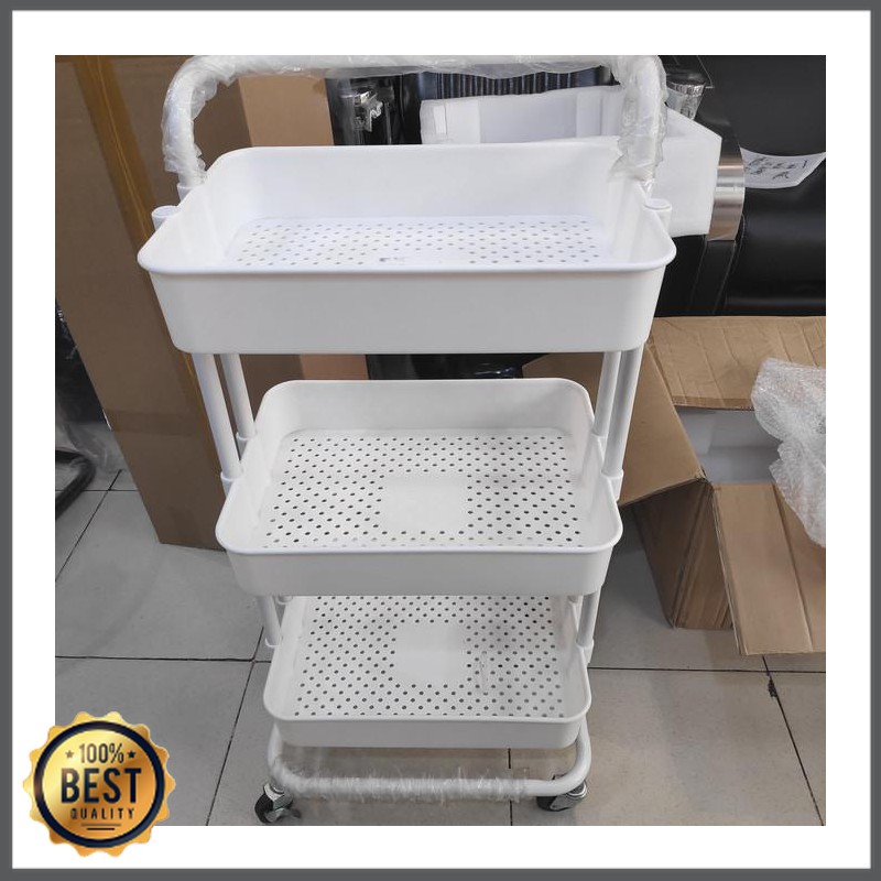 Waqasd Shop -  Rak salon/troli salon - Putih TK-2450-1953