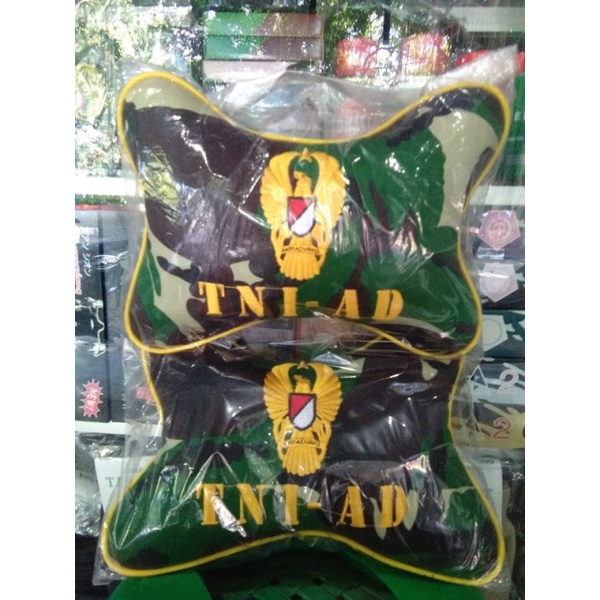 Bantal mobil loreng lengkap-motif TNI AD