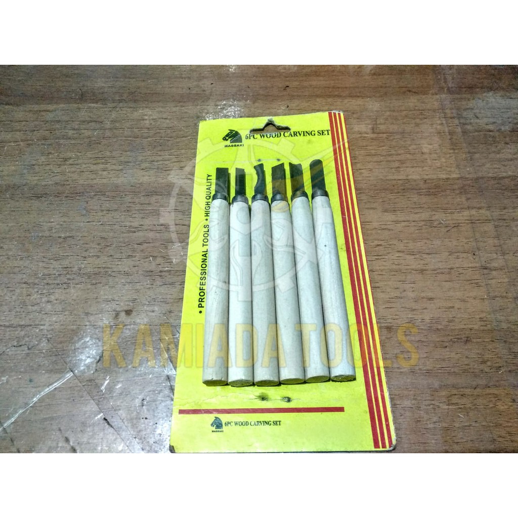 Pahat Ukir Kayu 6 Pcs/ Pahat Ukir Set/ Alat Ukir Kayu Set