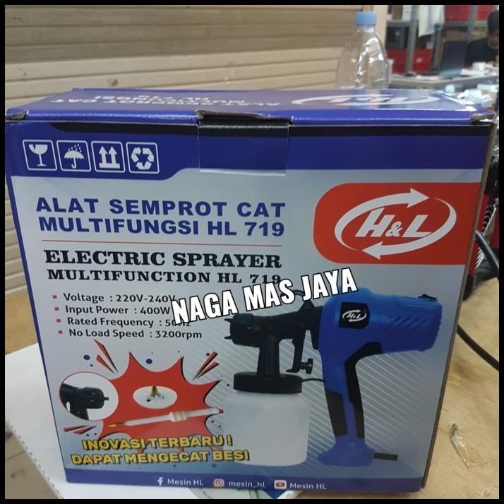 Spray Gun Elektrik Electric H&L Hl719 / Alat Semprot Cat Listrik Hl719