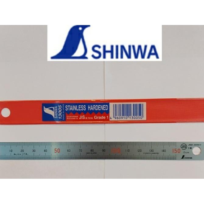 

Cuci Gudang Awal Tahun Penggaris stainless steel 150mm/15cm merk Shinwa(Japan) Cuci Gudang Awal