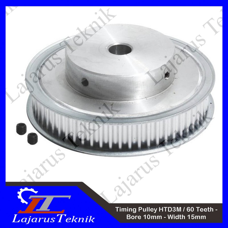 Timing Pulley HDT3M - 60T - Bore 10mm - Width 15mm