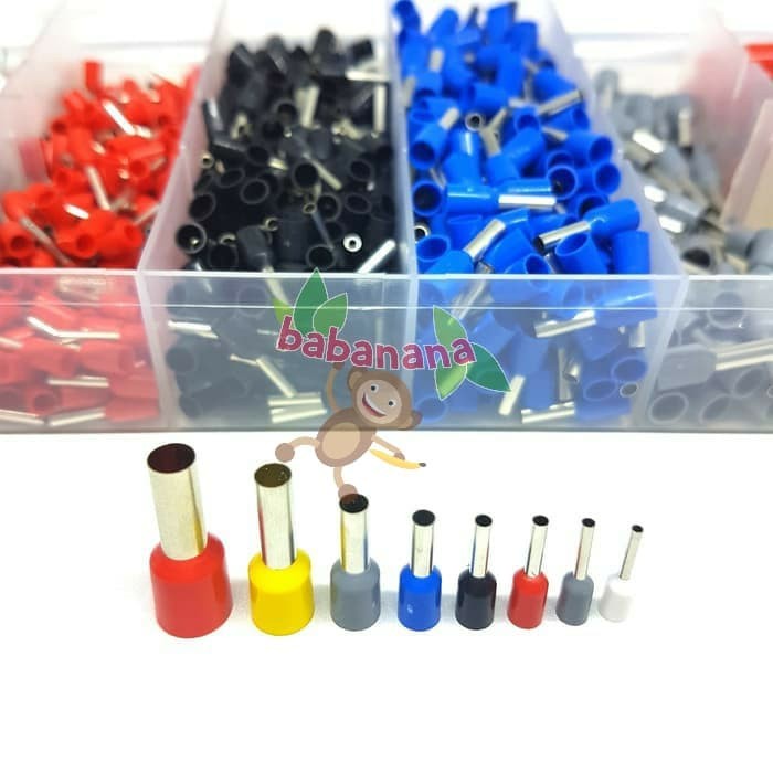 1200Pcs Assorted Electrical Wire Terminals Set Insulated Crimp Connect