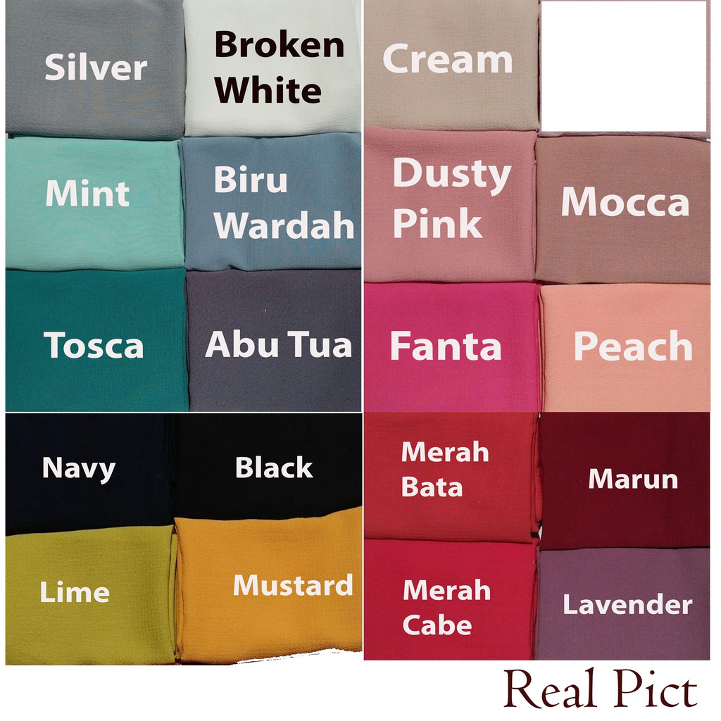 Pashmina instant Buble Crepe