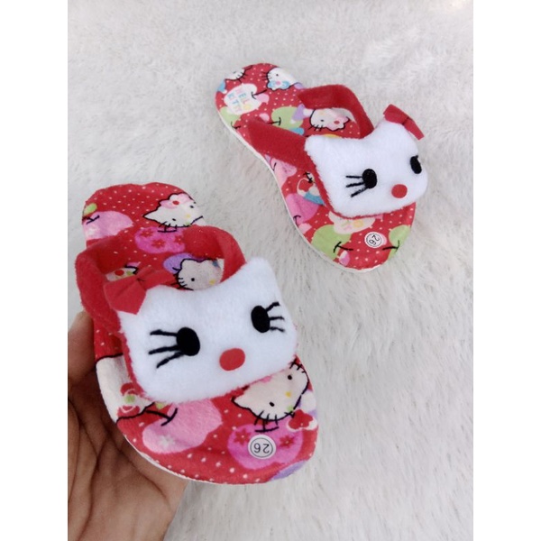 Sandal Jepit anak bulu /sandal jepit anak perempuan