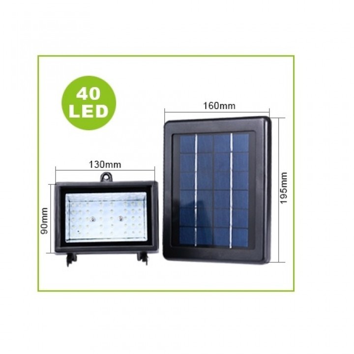 SL-30B - 240 Lumens Waterproof Solar 40 LED Outdoor Garden Spotlight