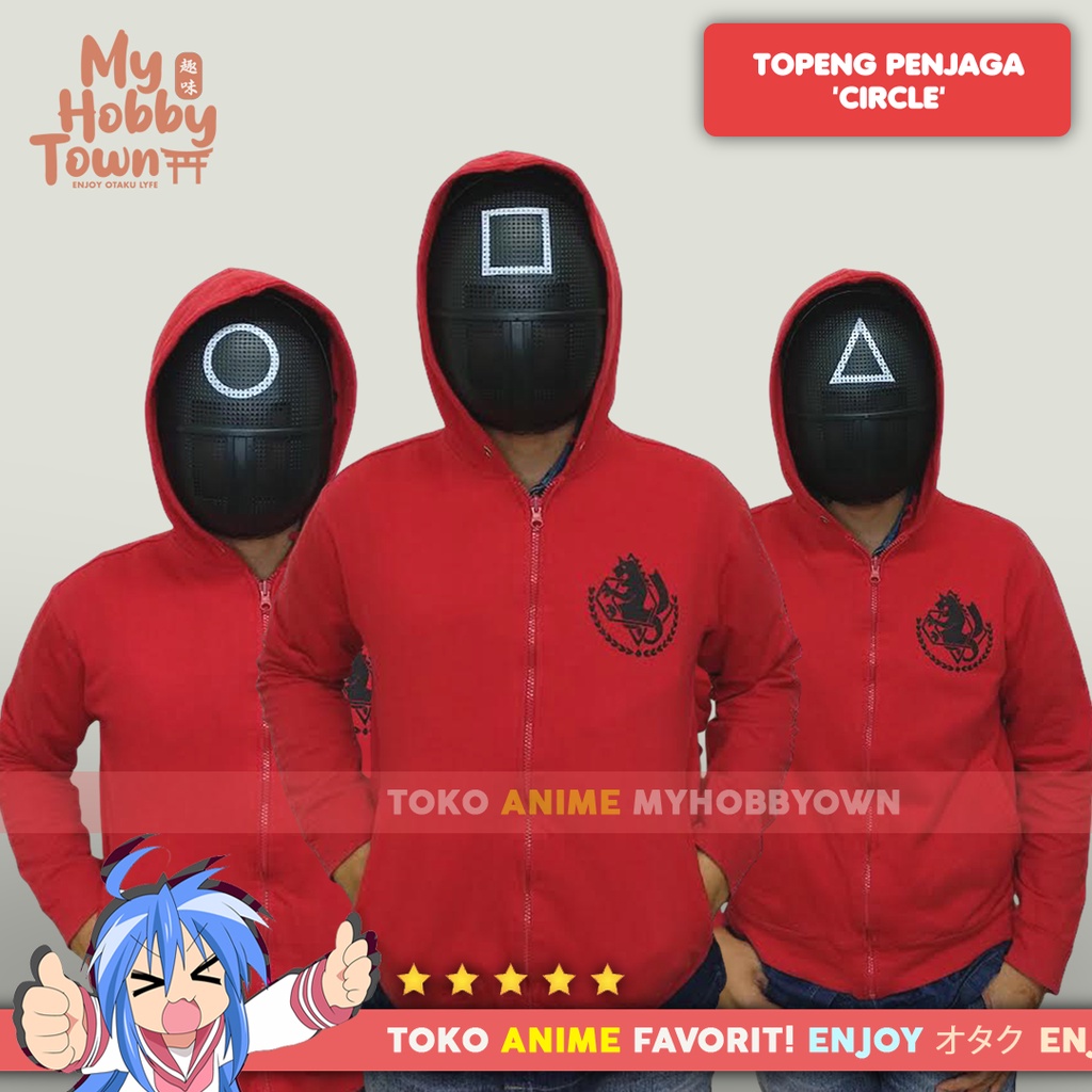 Topeng Squid Guard Penjaga Permainan Cosplay