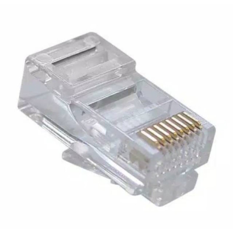 Konektor Rj45 Lan / Rj 45 isi 100 pcs untuk cat5/cat5e Best Quality Conector RJ45