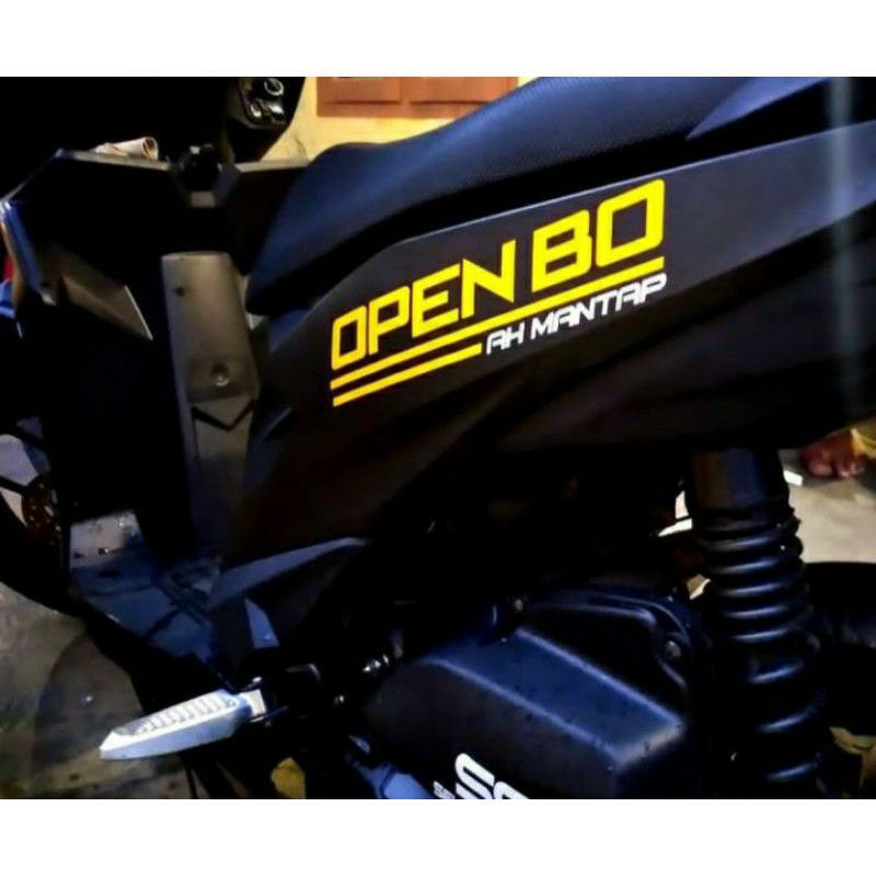 Sticker CUtting Stiker Motor OPEN BO terbaru