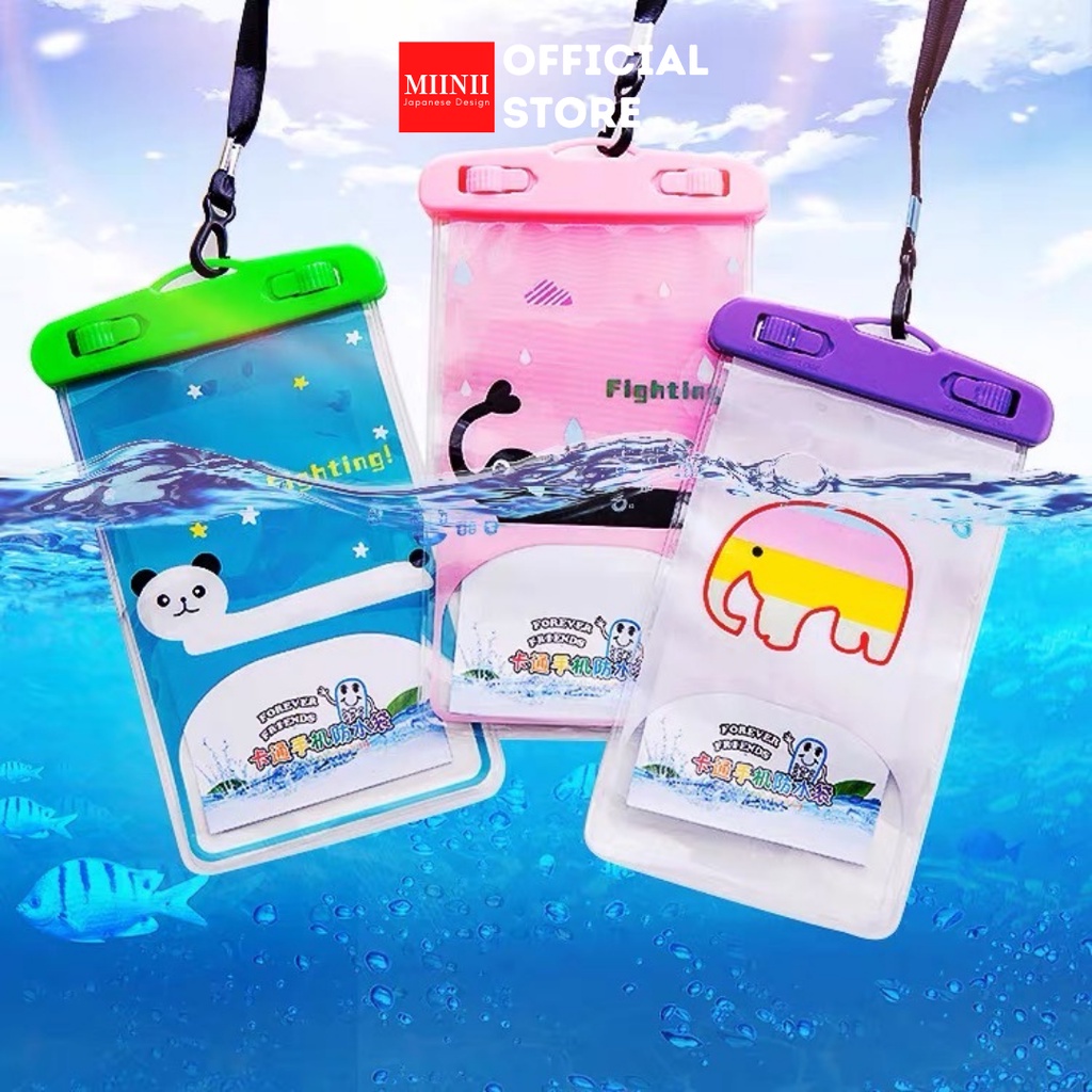 MIINII Sarung HP/Pouch HP Smartphone Waterproof Case Karakter Universal