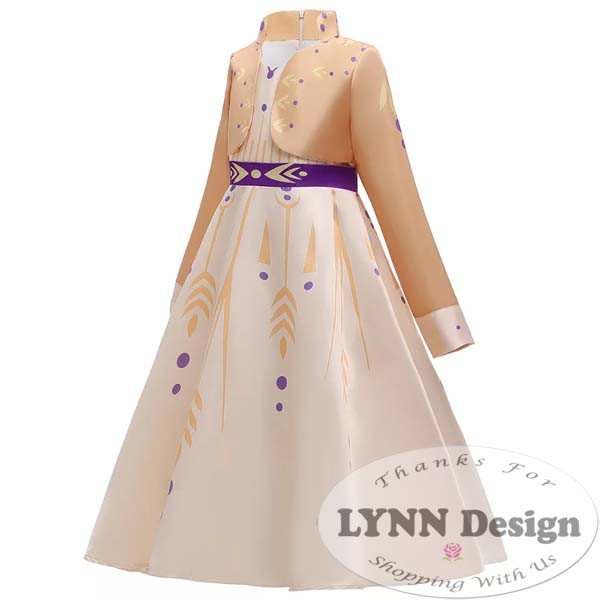 Baju Dress Kostum Princess Frozen 2 Anna Elsa Anak_Cerianti