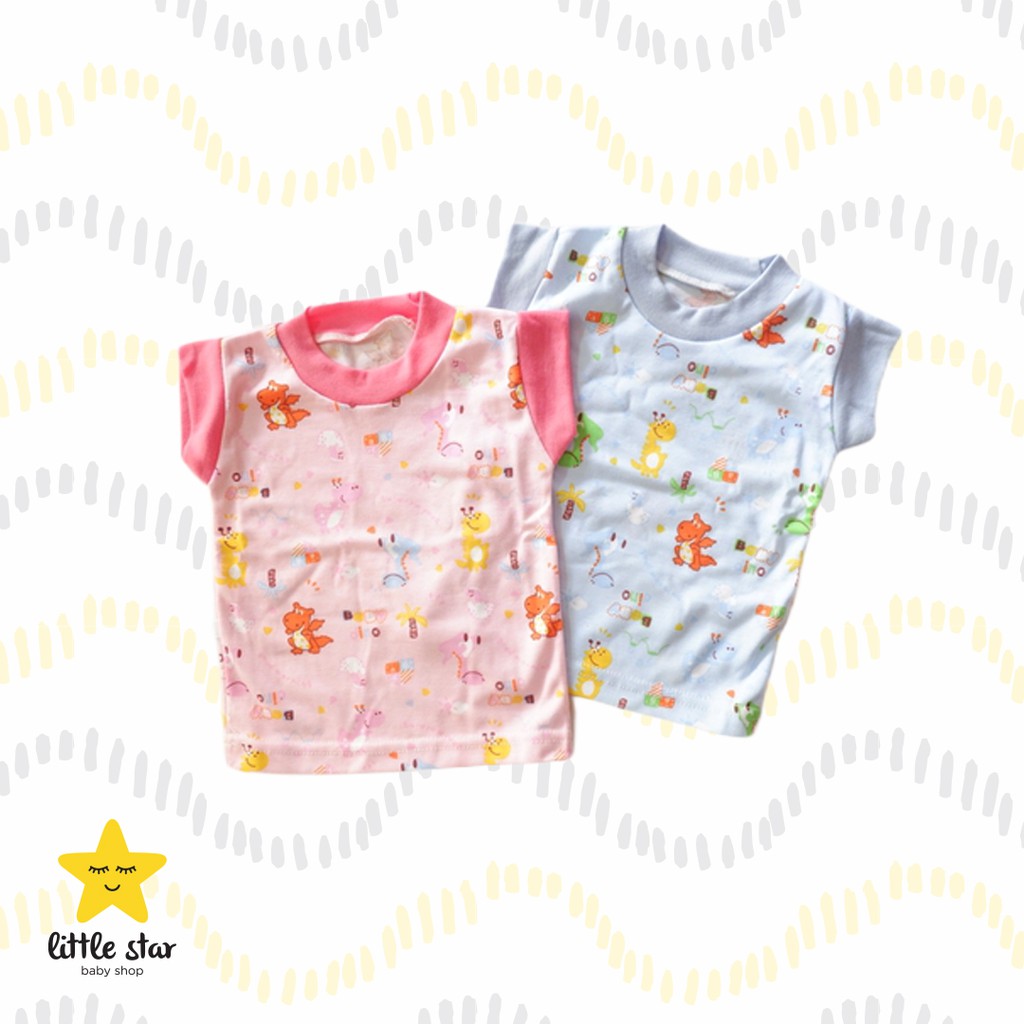 Y Lin 3 PCS Atasan Lengan Pendek Anak Bayi