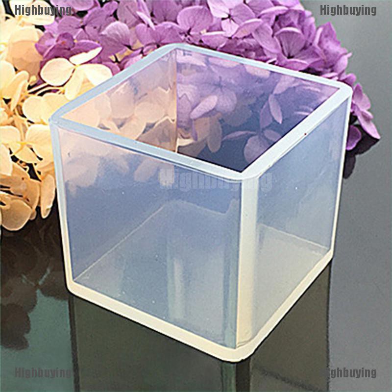 Hbid Glory Cetakan Resin Bentuk Kubus Bahan Silikon Untuk Membuat Perhiasan DIY