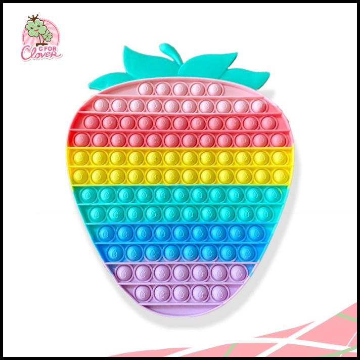 

Pop It Xxxl Pastel Strawberry Premium / Rainbow Popit Tiktok Bubble
