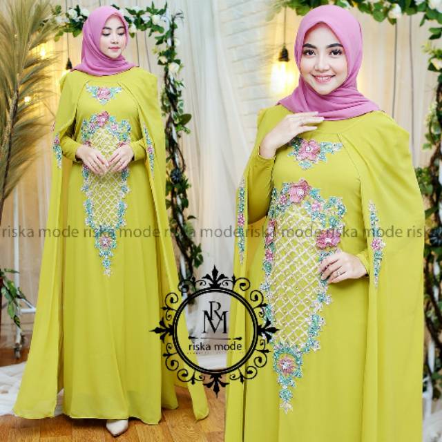 Gamis pesta/dress lamaran/gaun pesta muslimah