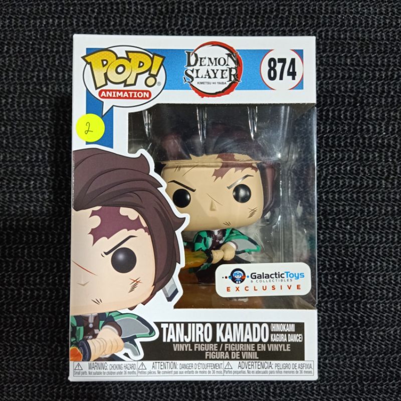 Funko Pop DEMON SLAYER : TANJIRO KAMADO (HINOKAMI KAGURA DANCE) #874 (Galactic Toys & Collectibles E