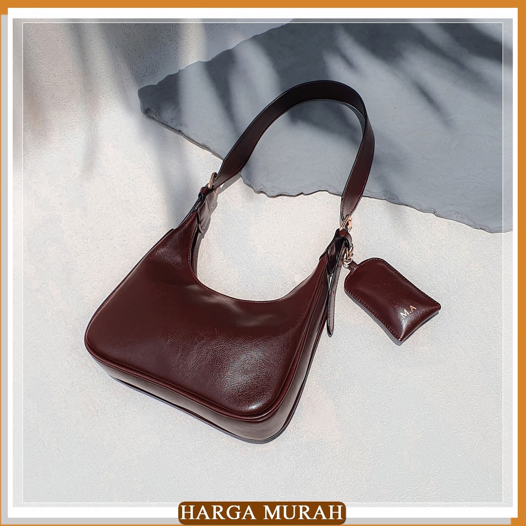 Penawaran Spesial - Shoulder Bag Resleting 3 - Tas Selempang - Ta NZ597 Beliya Reni Bag Burgundy