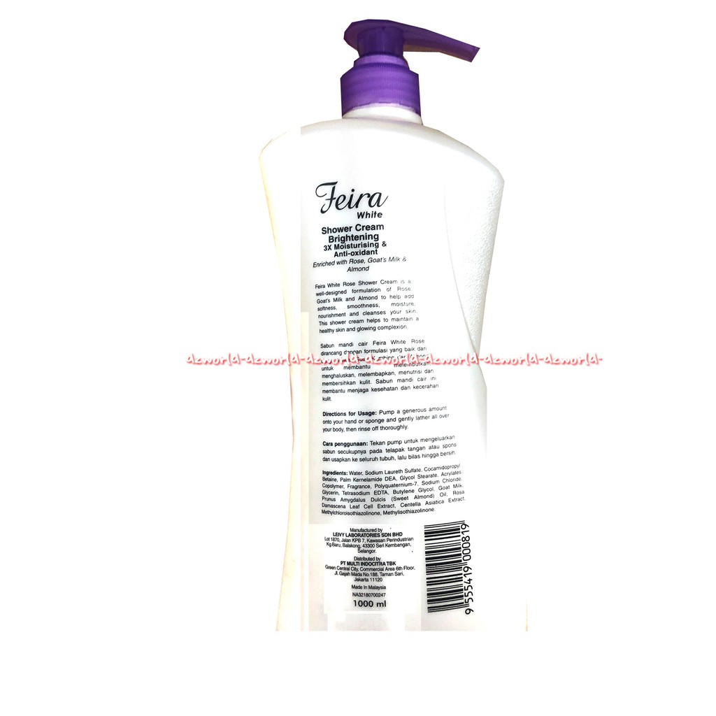 Feira White Shower Cream Brightening Royal Jelly 1000 ml