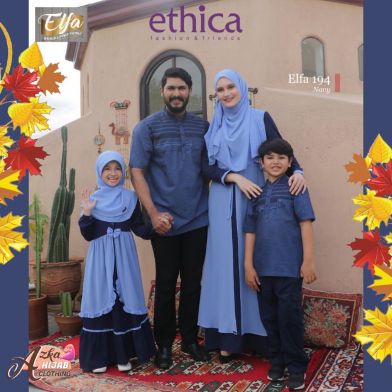 SARIMBIT ETHICA 2021 ELFA 194/BAJU LEBARAN KELUARGA/SERAGAM LEBARAN/SERAGAM KELUARGA/COUPLE KELUARGA